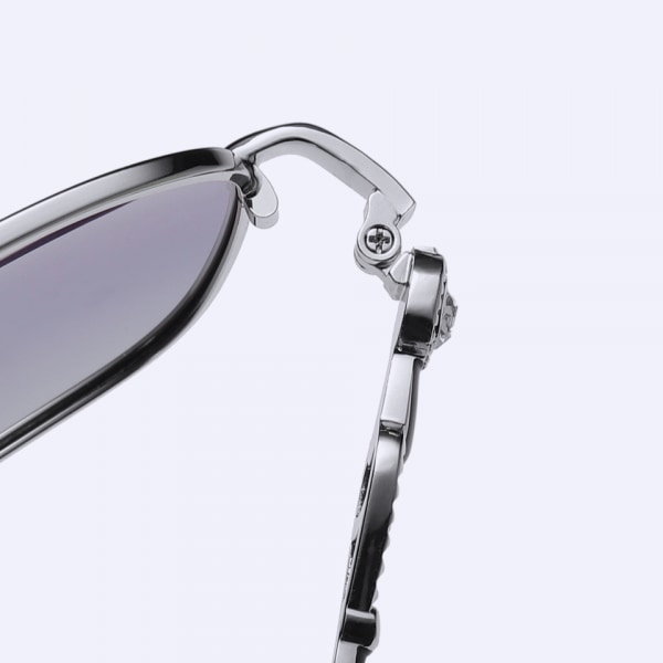 Metall UV-skyddande Aviator-solglasögon för kvinnor. Presenter för kvinnor, 61 mm