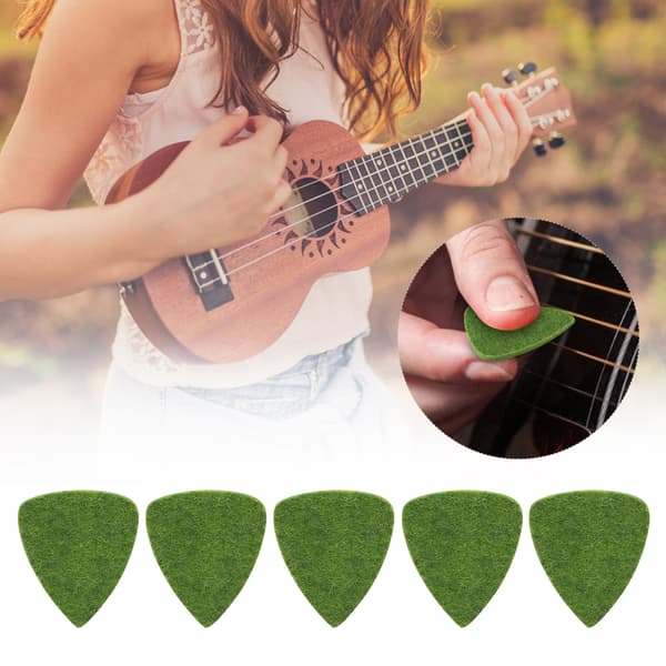 10 st ullplektrum gitarr ukulele hög densitet 3mm plektrum för stränginstrumentGrön