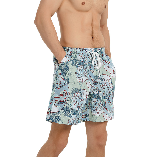 Roliga badbyxor för män Quick Dry Beachwear Sport Löpning Swim Board Shorts-DK023