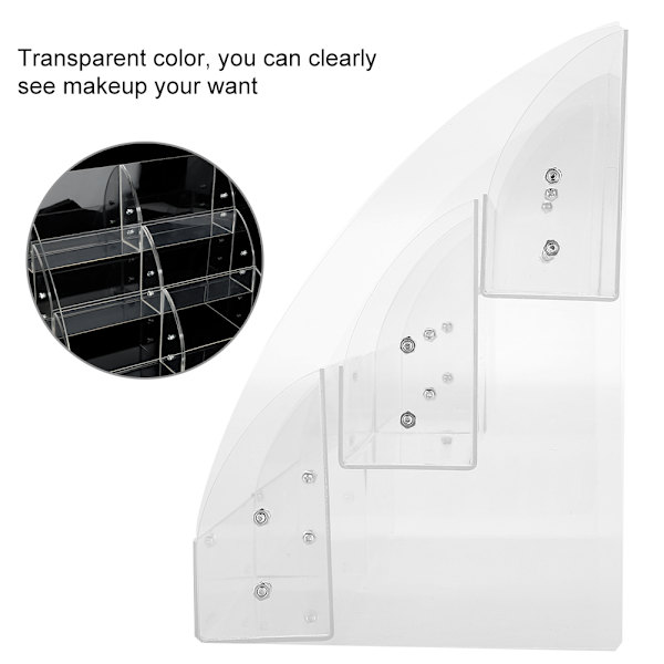 Transparent Akryl Display Case Opbevaringsboks Makeup Organizer Kosmetik Display