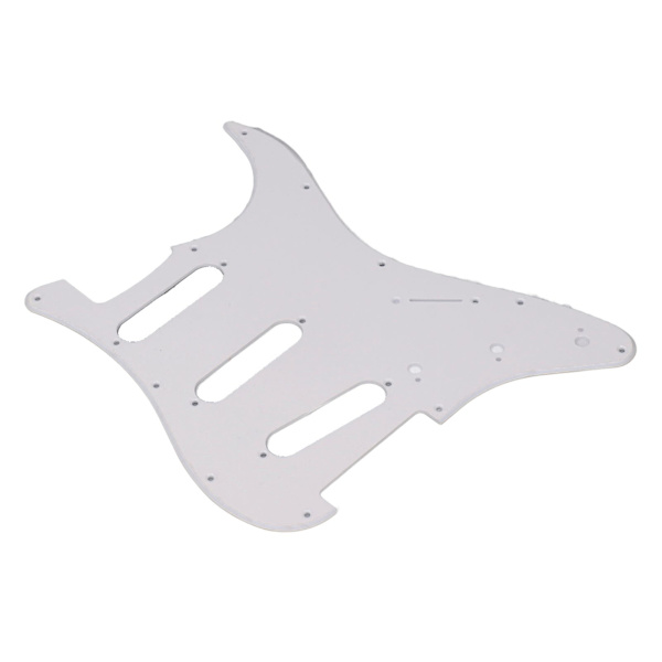 PVC Gitar Pickguard 11 Monteringshull Scratch Resistance Plate SSS Guard Plate Erstatning for Strat ST Stil