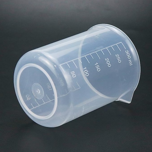 Kök Pp Mätkopp Vetenskaplig Plast Graderad Bägare Transparent 250ml-300ml, För Matlagning (3-delad Set)