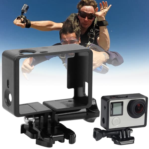 Sort kantrammebeskyttelseshus til Gopro 3 / 3+ / 4