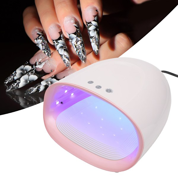 60W UV LED-lampe negle tørrer timing dobbelt lyskilde gel polish lampe manicure hærdende maskine