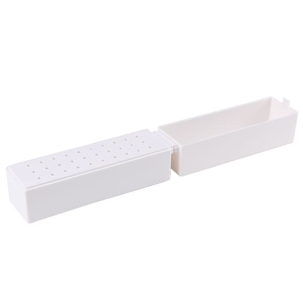 30 hullers manicure bore bits holder container display case negle slibehoved opbevaringsboks