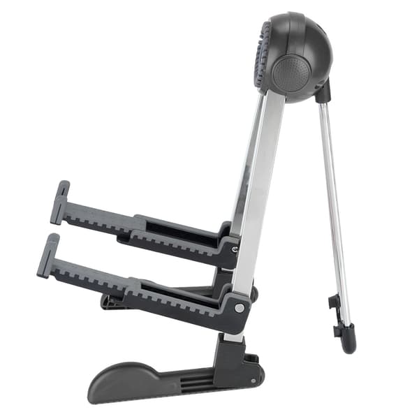 Foldbar A-formet guitarholder instrumentstativ til elektrisk guitar bas bærbar (sort)