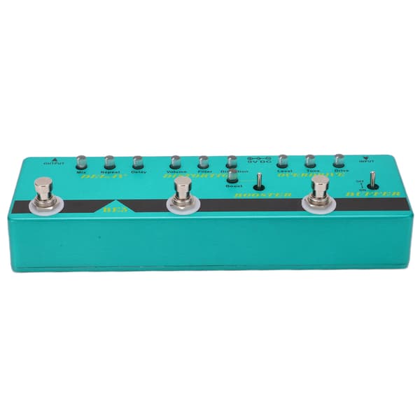 Kitaraefektipedaali Multi Effect 5‑in‑1 Metal True Bypass Buffer sähköbassolle BE‑5 DC 9V