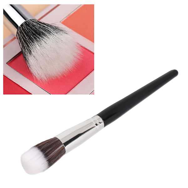 Blush Highlighter Makeup Brush Kvinder Professionel Bærbar Blød Hår Løs Pudderbørste Kosmetisk Værktøj M