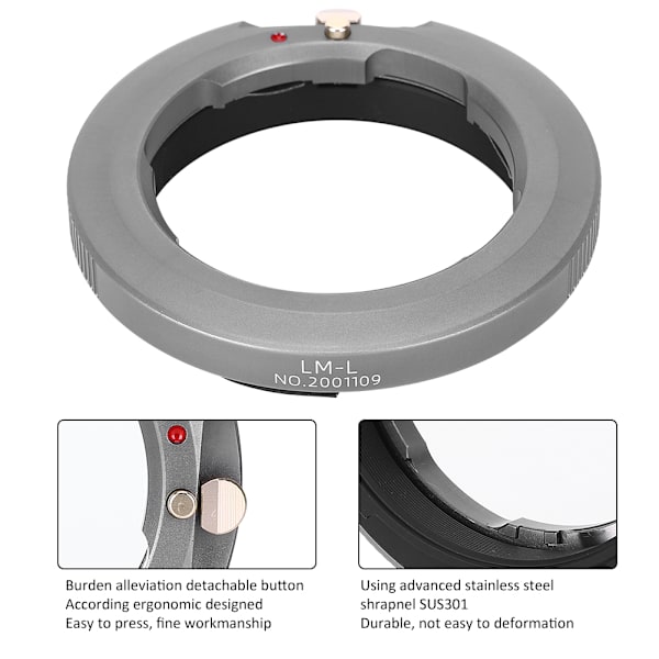 7Artisans objektivadapterring för Leica M-fattningsobjektiv för att passa L-fattningens kamerahus