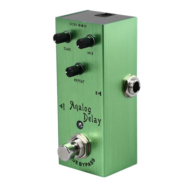 Guitar Delay Effekt Pedal Multifunktion Rige Timbre Analog Delay Elektrisk Guitar Effekt Pedal Lysegrøn