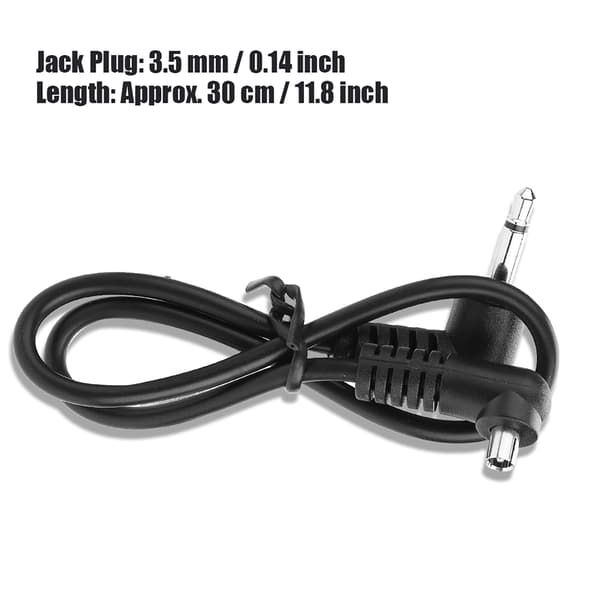 3,5 mm jackstik flash synkroniseringskabel med skruelås til han flash PC