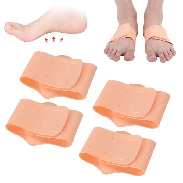2 par Arch Pad Adhesive Support Silikon Innersåle Elastisk Flat Foot Care Tilbehør Lysere Hudfarge