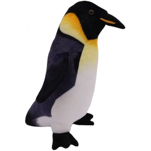 Jätte söt fet pingvin plysch leksak djur pingvin docka familj plysch barns liten plysch present (svart och vit, 13 tum)