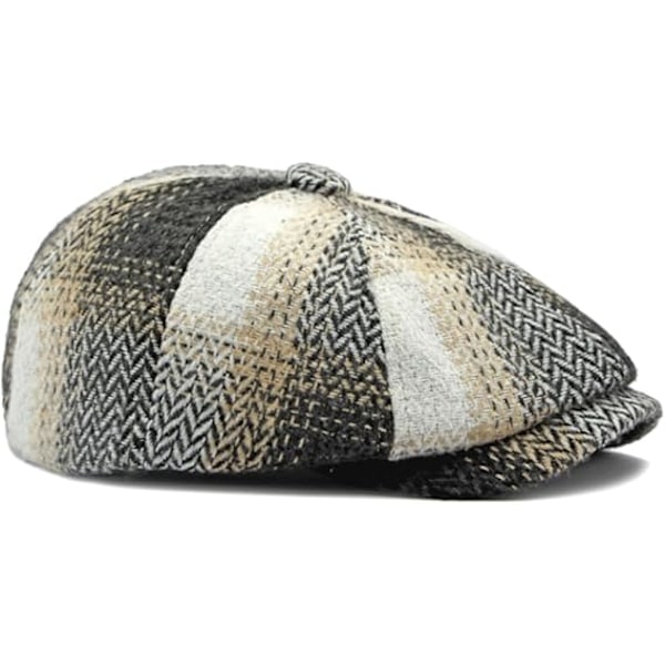 Herrar Klassisk Newsboy Flat Cap Gatsby Ivy Cabbie Hatt, bak