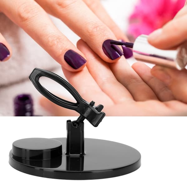Flexibelt nagellacksfäste stativ display  klämma stöd manikyrverktyg (Blå)