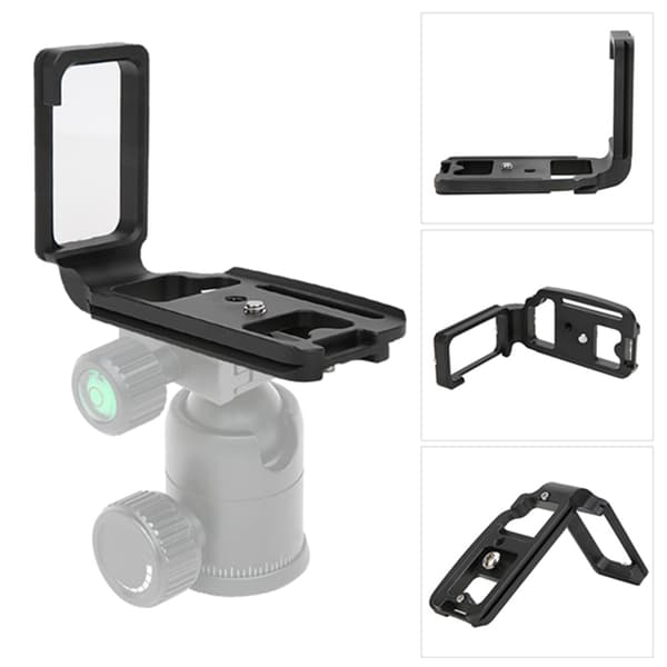 Aluminiumslegering L-formet Quick Release Plade Tilbehør til Nikon D750 spejlreflekskamera