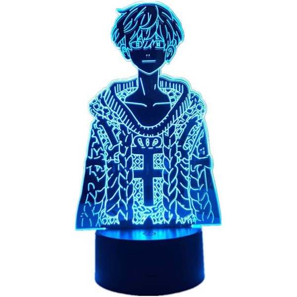 Anime Chifuyu Matsuno Figur 3D-lampa Barn Barn Pojkar Sovrumsdekor Manga Nattlampa Semestergåva RGB 16 Färger med Fjärrkontroll