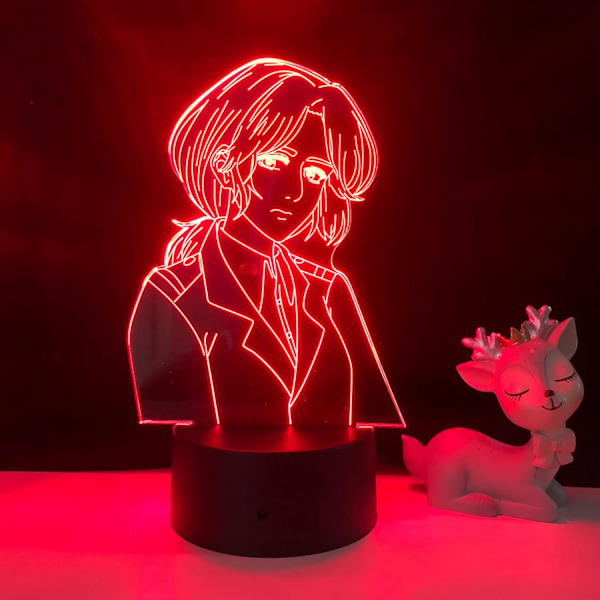 Kimetsu no Yaiba Tanjiro Kamado -hahmo LED-yövalo lasten makuuhuoneen sisustukseen, yövalo lapsen työpöydälle, 3D-lamppu, Demon Slayer -lahja