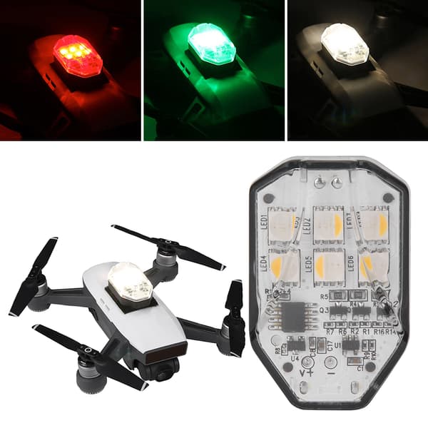 Universell sterk drone nattflylys lampe tilbehør for DJI Mavic2/phantom 4Pro 3SE/spark
