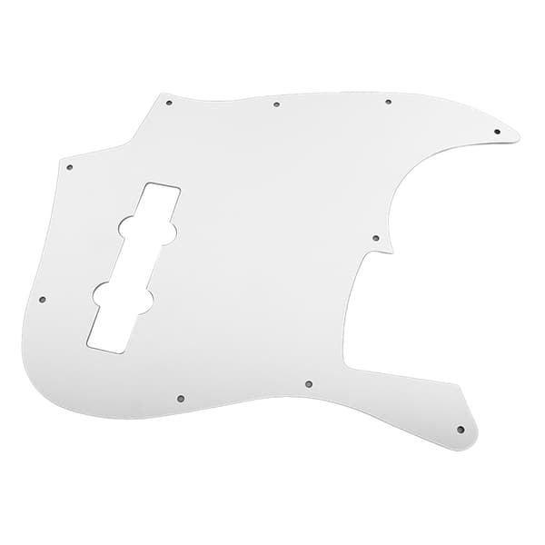 Elektrisk gitarr plektrumskydd Front Pick Guard Jazz Bass Scratch Plate Aluminiumlegering Silver