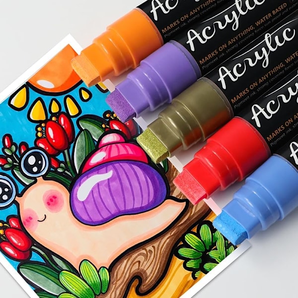 Graffitimerkit Maalitussit 15mm Jumbo Huopakärki 10 Kpl Värilliset Taggaustussit Graffititarvikkeet Akryylimaalitussit Kynät 10 pcs