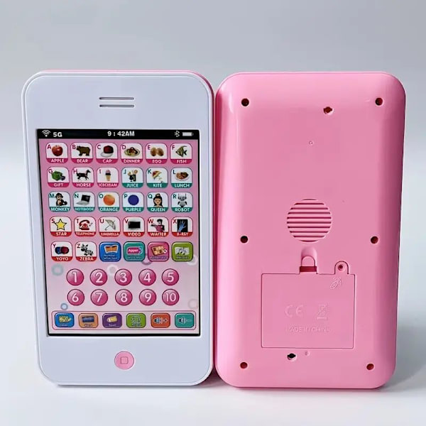 TELEFON Tidig Utbildning Lärande Berättelse Maskin Barn Pedagogisk Punktläsare Mini Leksak Blue