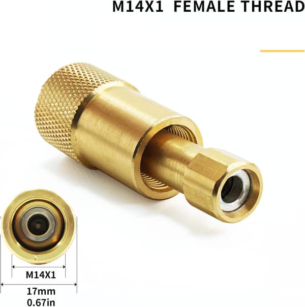 1/4\" Quick Disconnect Propanadapter til Campingovne & Bærbare Grills - Universal Gasfitting med Quick Connect Ventil, Sort
