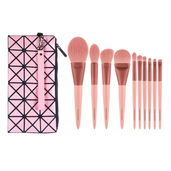 Makeup Brushes 10Pcs Makeup Brush Set Soft and Cruelty-Free Synthetic Premium Kabuki Brush Cosmetics