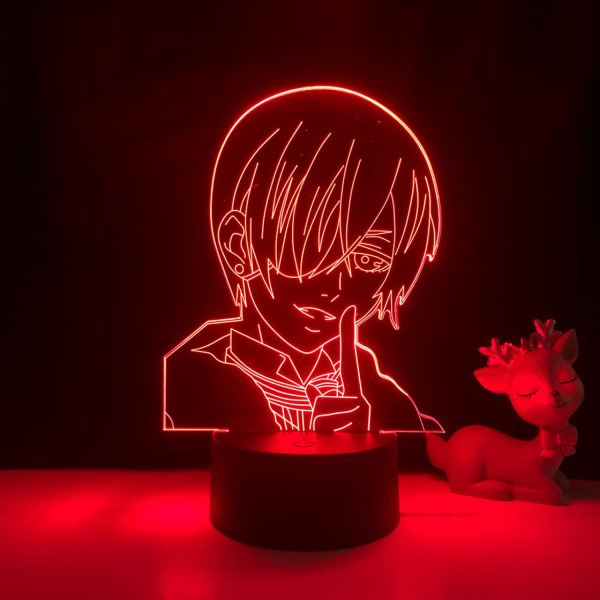 Black Butler LED-nattelys til børneværelse, natlys, fødselsdagsgave, anime-gadget, bordlampe