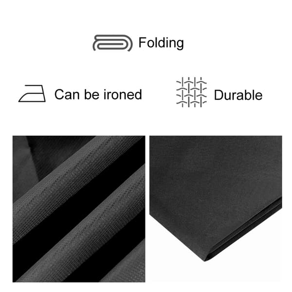 1,6*3m/5,2*9,8ft Fotografi Chromakey Baggrund Studio Bomuld Stand Baggrund (sort)