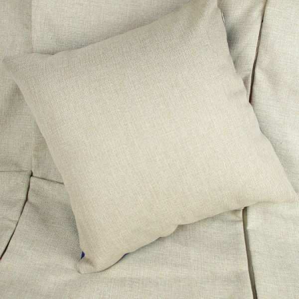 Set om 4 linnekuddfodral heminredning 18\"x18\" linnekuddfodral kuddfodral fyrkantiga kuddfodral, vit--4554