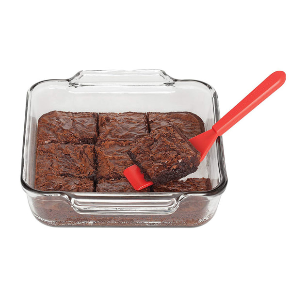 Mini Brownie Serveringsspatel Flexibel Nonstick Silikon Servering Turner Värmebeständig Cookie Spatel Spårad Spatel