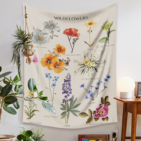 Taide Koti Sisustuslahjat Mandala Bohemian Tapetti Sopii Makuuhuoneen Koristeluun (257-1, 51 x 59 tuumaa)