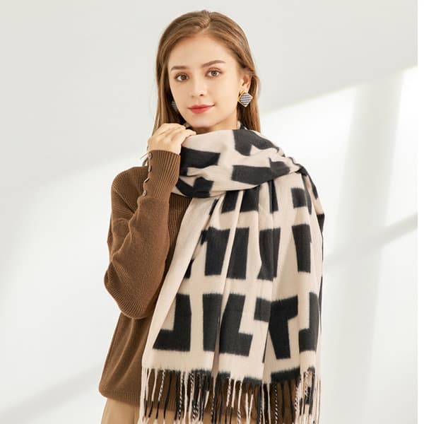 Dame Sjal Wraps Poncho Sweater Åben Front Cape Cardigan til Efterår Vinter Ferie（Sort）
