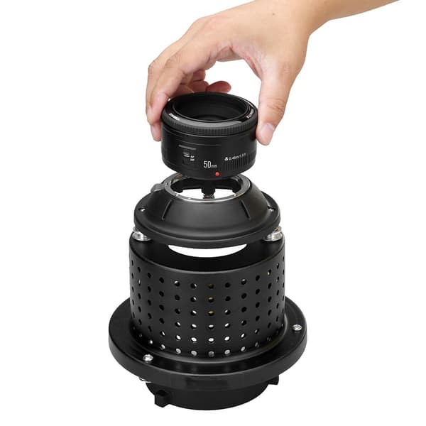 NiceFoto SN-29 Professionel Blitzlys Snoot 50mm 1.8F Linse til Bowens Mount