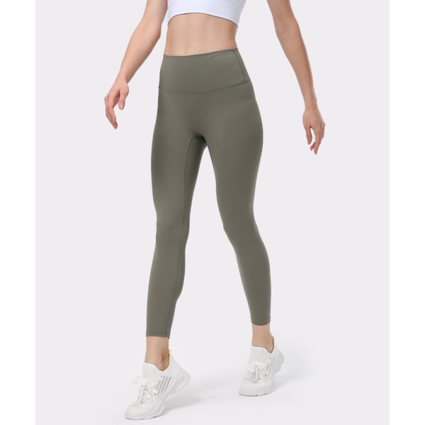 Fit Kompressions Yoga Byxor Power Stretch Workout Leggings med Hög Midja Magkontroll (XL)