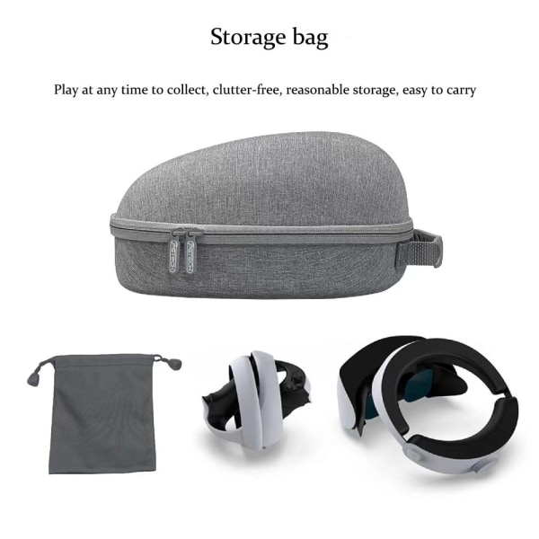 För PS VR2 EVA Hard Travel Protect Box Förvaringsväska Cover Case Bärväska VR Tillbehör