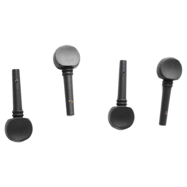 4 stk. Violin Tuning Peg Bærbar Fint Udseende Træ Violin Peg Udskiftning Sort M00591