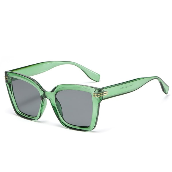 Retro överdimensionerade fyrkantiga solglasögon kvinnor, trendiga designer vintage nyanser UV 400