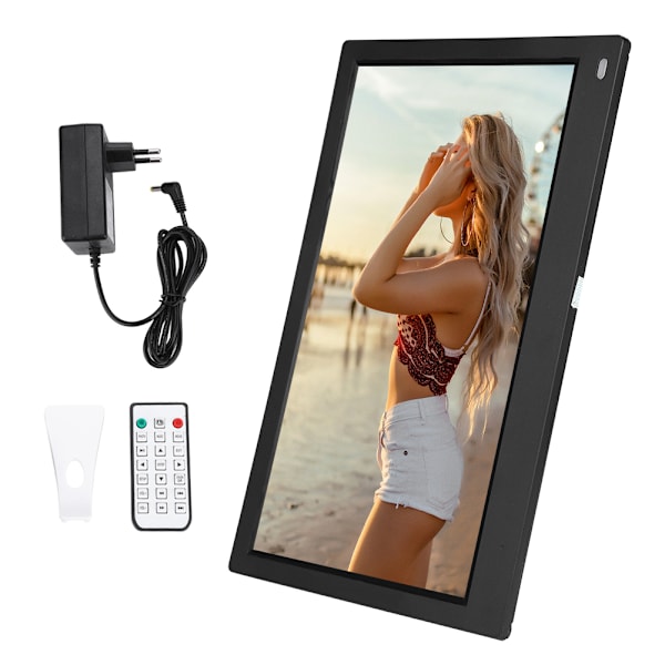 12,5\" skärm HDMI IPS Multifunktionell Digital Elektrisk Fotoram 1080P (Svart )