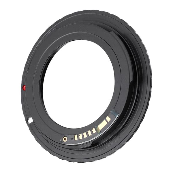 M42-EOS/EF elektrisk adapterring til M42-objektiv til Canon EOS/EF-monteringskamera