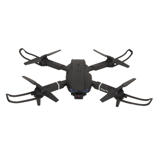RC Drönare 4k Dubbel Kamera Quadcopter Wifi Fällbar Fjärrkontroll Quadcopter 3 Vägs Hindrande Undvikande Höjdhåll Leksaker Gåvor för Pojkar Flickor Svart