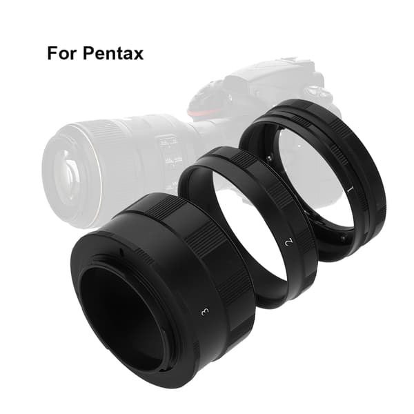 Manuel fokus makro forlængerrør ringe linseadapter sæt til Pentax PK DSLR kamera
