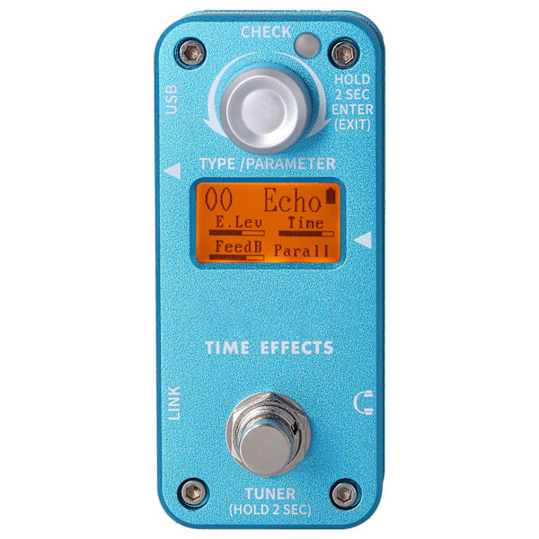 Fördröjningsreverb-effektpedal Cycle Overload Elektrisk gitarr Effektor Musikinstrument Tillbehör