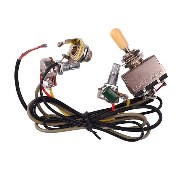 Gitarrkopplingsschema A500K B500K Potentiometrar 3-vägs vippströmbrytare 1 volym 1 ton Elektrisk gitarr förkopplad sele