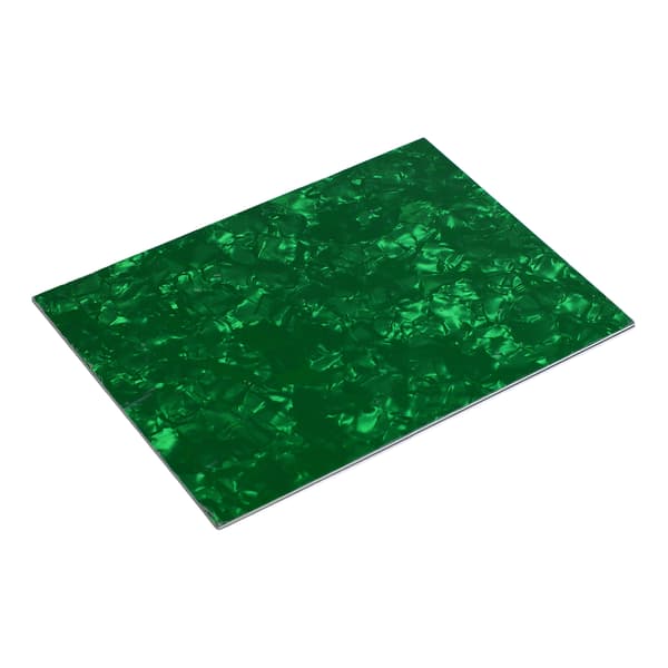 Guitar Pickguard PVC Celluloid Bærbar Elektrisk Bas Scratch Plate Cover Backplate Sheet Grøn Perle