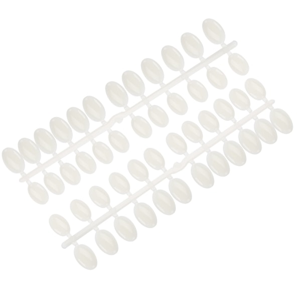 48 Tips Flad-Bag Manicure Polish Gel Farve Display Praksis Værktøj Cremet Hvid Stor Størrelse