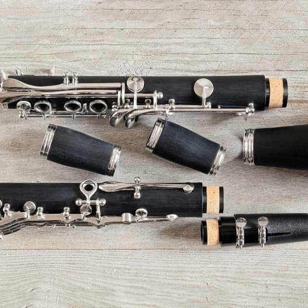 2PCS 50MM Bb Klarinett Tunerrör Träblåsinstrument TillbehörSvart