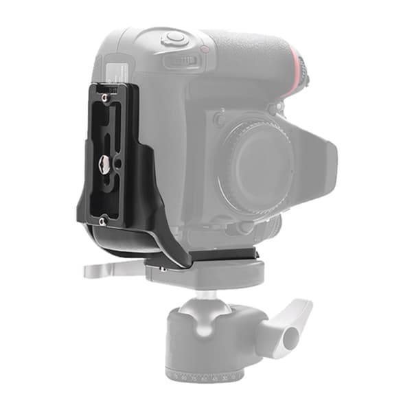 Aluminiumslegering Lodret L-formet Beslag Quick Release Pladeholder Håndgreb til Nikon D750