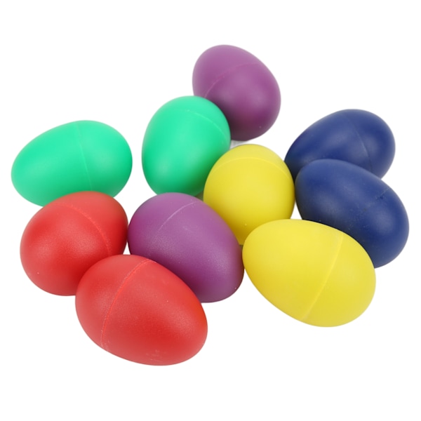 10 stk Mini Musikk Egg Fargerike Hånd Plast Egg Ristere Perkusjon Musikk Instrument Leke